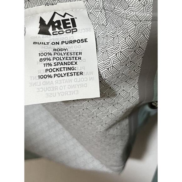 REI Womens Peak 2.5L Jacket Size XS Teal Hiking Outdoors Hooded Gorpcore Camping - Picture 9 of 10